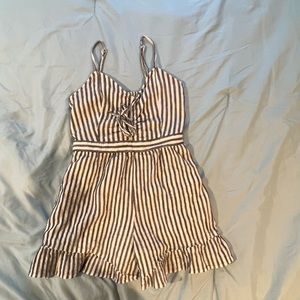 Striped romper wear once